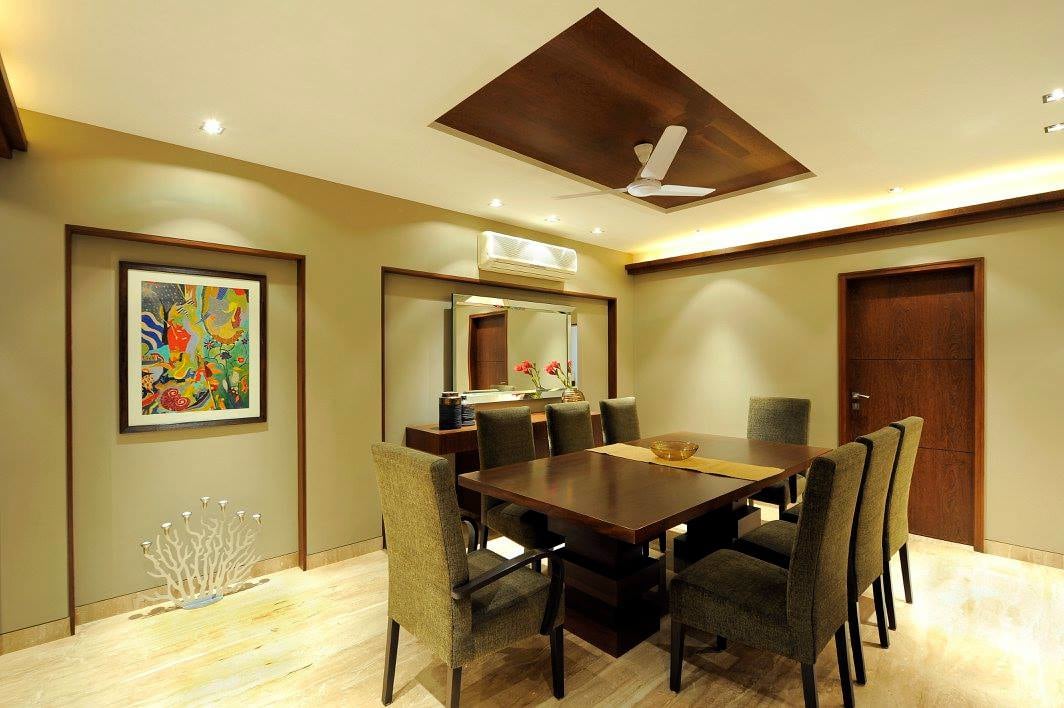Dining room with false ceiling by Midas Dezign - The Golden Touch Dining-room Contemporary | Interior Design Photos & Ideas