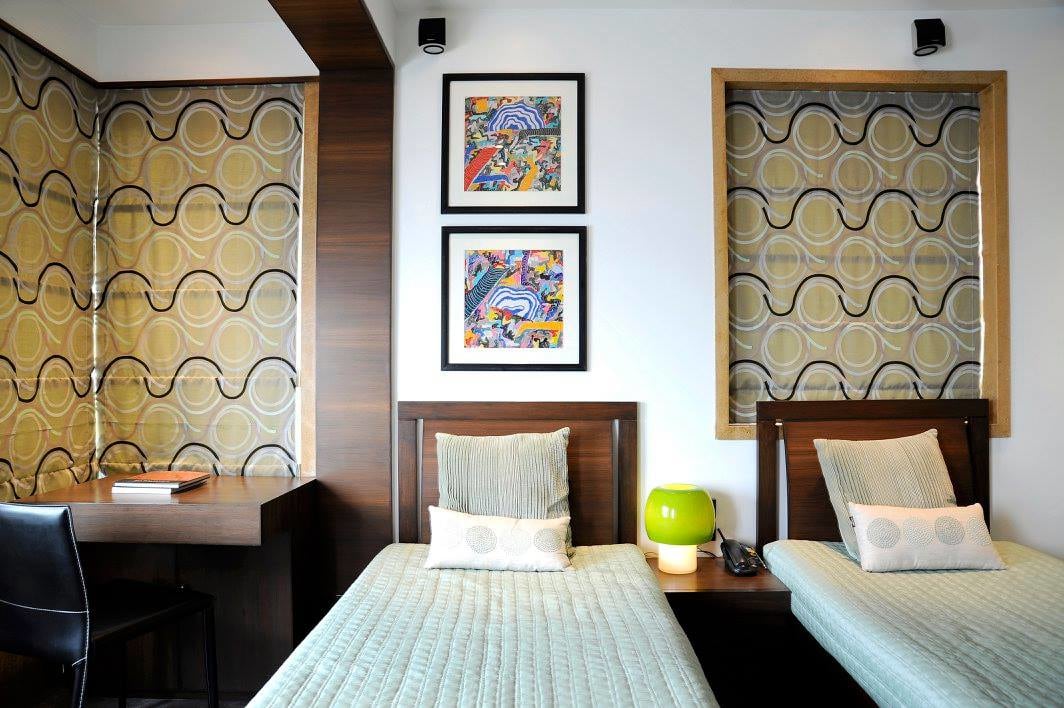 Bedroom with single bed by Midas Dezign - The Golden Touch Contemporary | Interior Design Photos & Ideas