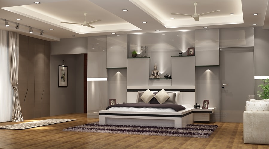 3D design of a master bedroom by SA Design Group Bedroom Modern | Interior Design Photos & Ideas