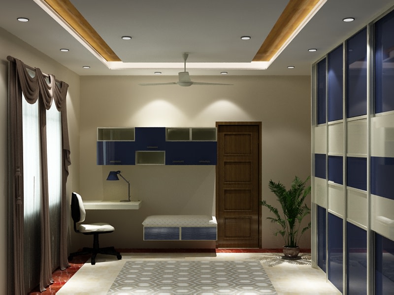 3D design of a modern guest bedroom by SA Design Group Bedroom Modern | Interior Design Photos & Ideas