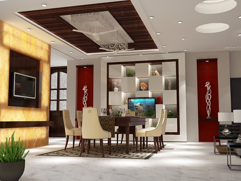 3D design of a modern dining room by SA Design Group Dining-room Modern | Interior Design Photos & Ideas