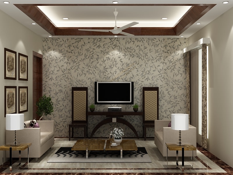 3D design of a modern living room by SA Design Group Living-room Modern | Interior Design Photos & Ideas