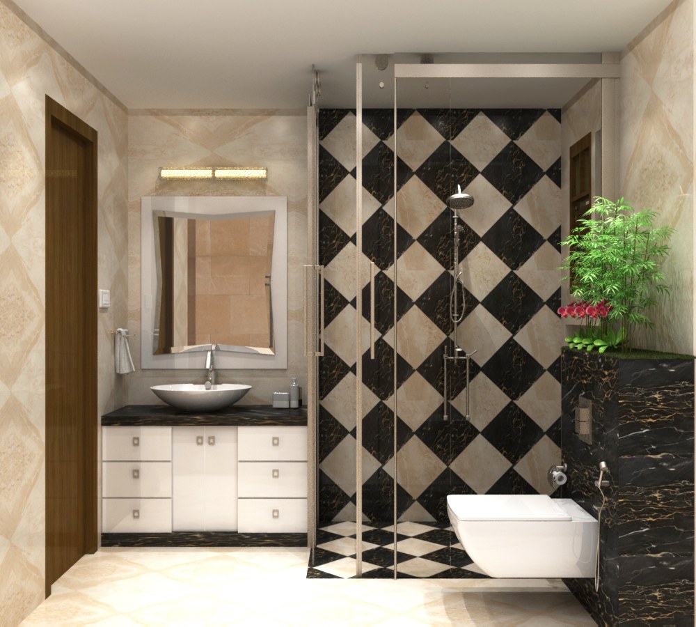 3D design of a modern bathroom by SA Design Group Bathroom Modern | Interior Design Photos & Ideas
