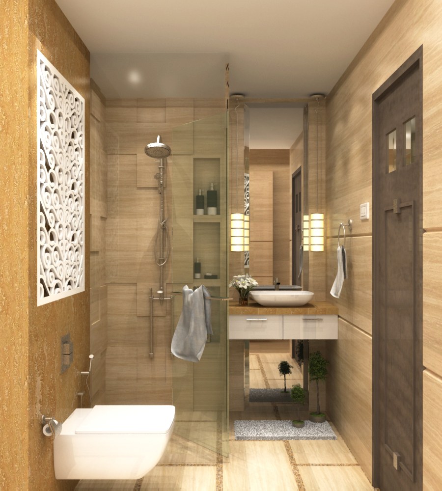 3D design of a modern bathroom by SA Design Group Bathroom Modern | Interior Design Photos & Ideas