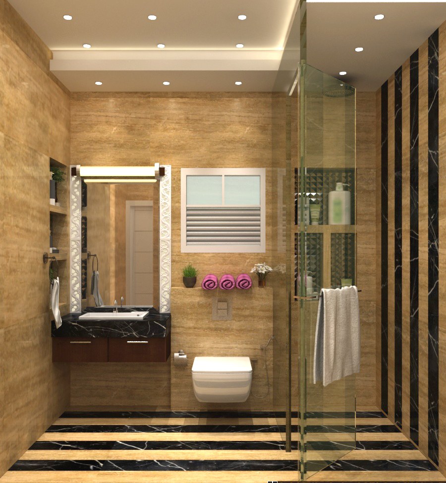 3D design of a modern bathroom by SA Design Group Bathroom Modern | Interior Design Photos & Ideas