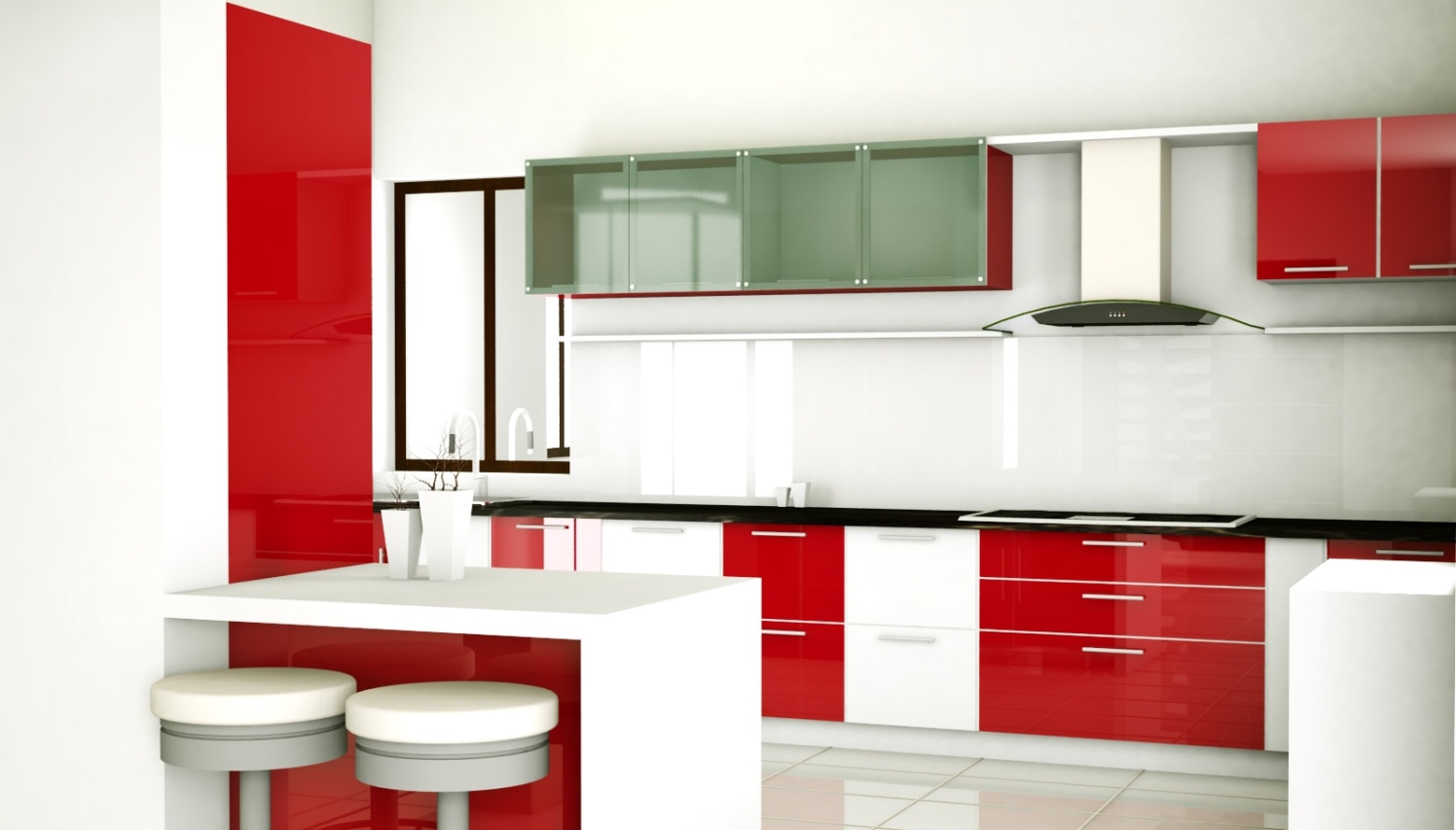 Peninsular Modular Kitchen by entrepreneur Modular-kitchen Modern | Interior Design Photos & Ideas