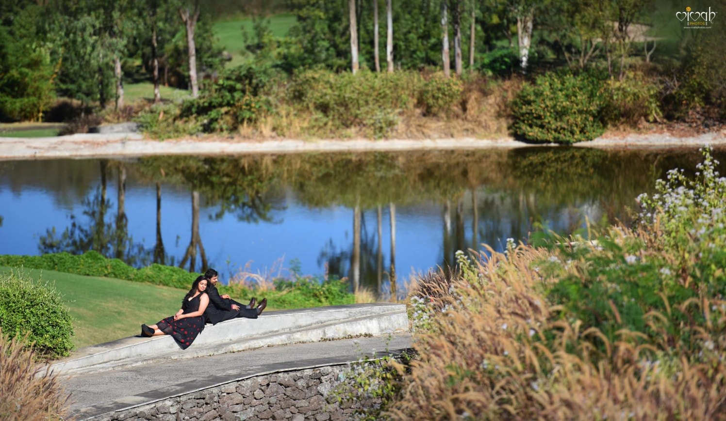 Lake reflecting love by VIVAH PHOTOS Wedding-photography | Weddings Photos & Ideas