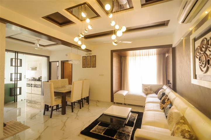 Living Room With Beautiful Lights by Avasiti Design Living-room Contemporary | Interior Design Photos & Ideas