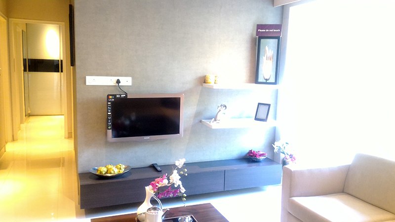 Grey Shaded Living Room by Vijay Living-room | Interior Design Photos & Ideas