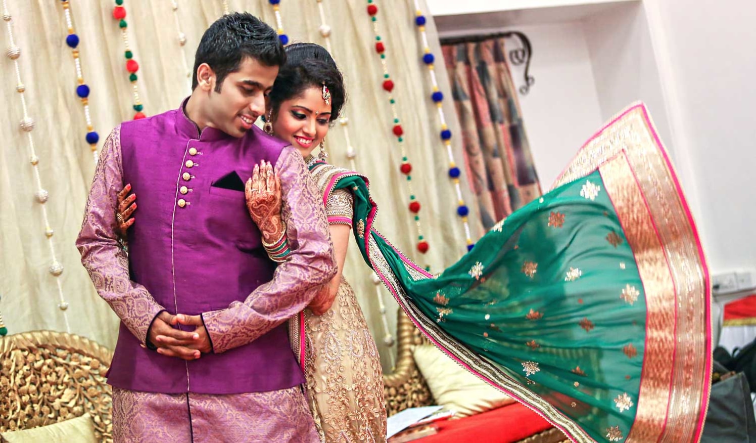 The wedding couple looking fabulous by Arya Arts Wedding-photography | Weddings Photos & Ideas