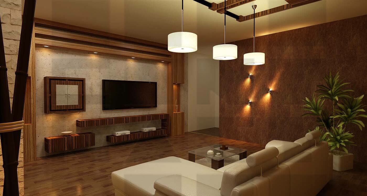 A wooden living room! by Pamin Patel Living-room | Interior Design Photos & Ideas