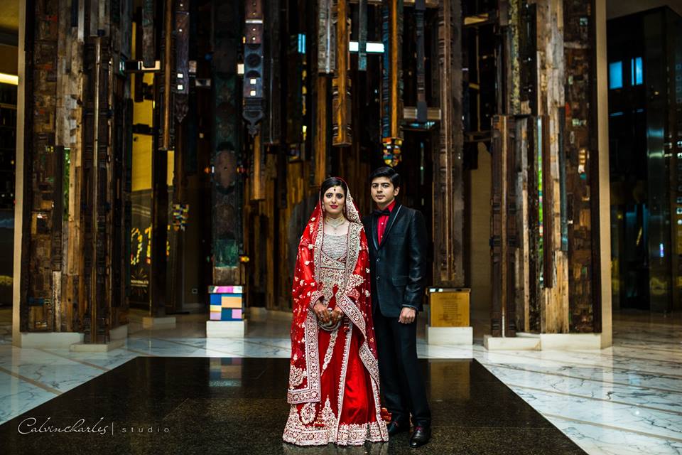 Red bridal lehnga! by Calvin Charles Studio Wedding-photography | Weddings Photos & Ideas