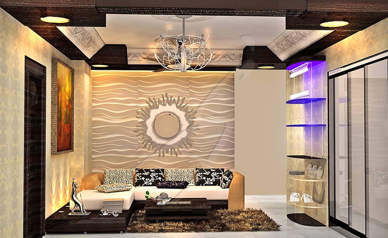 A golden living room! by Pegasus Interiors Living-room | Interior Design Photos & Ideas