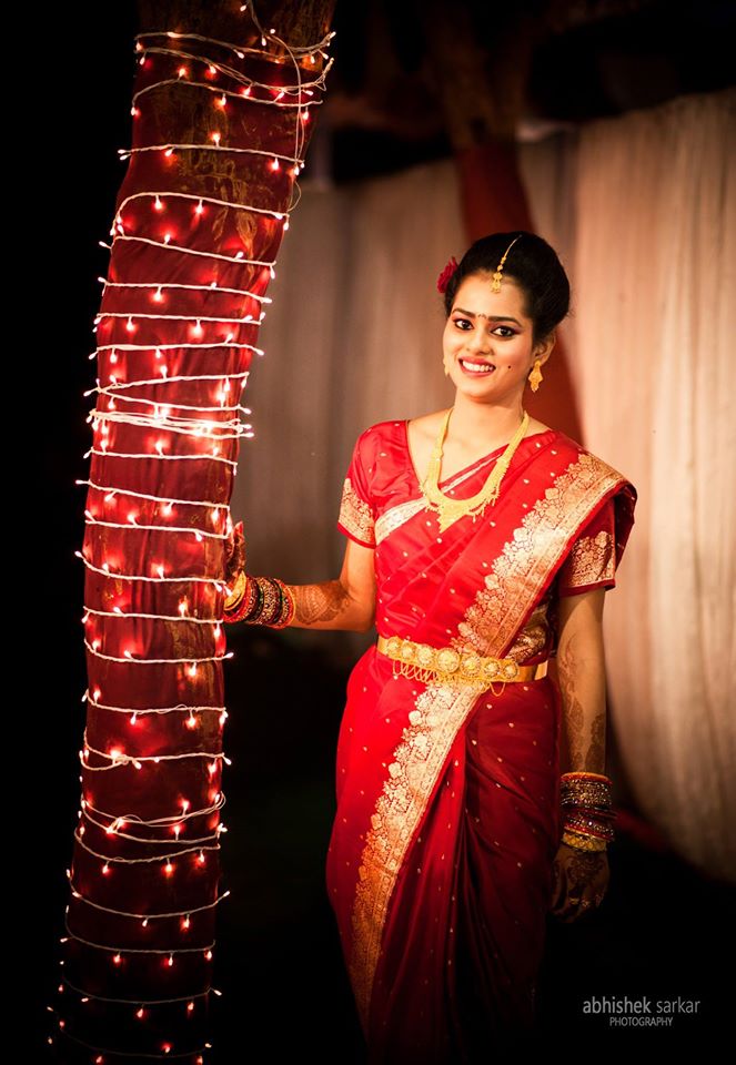 Red beauty! by Abhishek Sarkar Wedding-photography Bridal-jewellery-and-accessories Wedding-dresses | Weddings Photos & Ideas