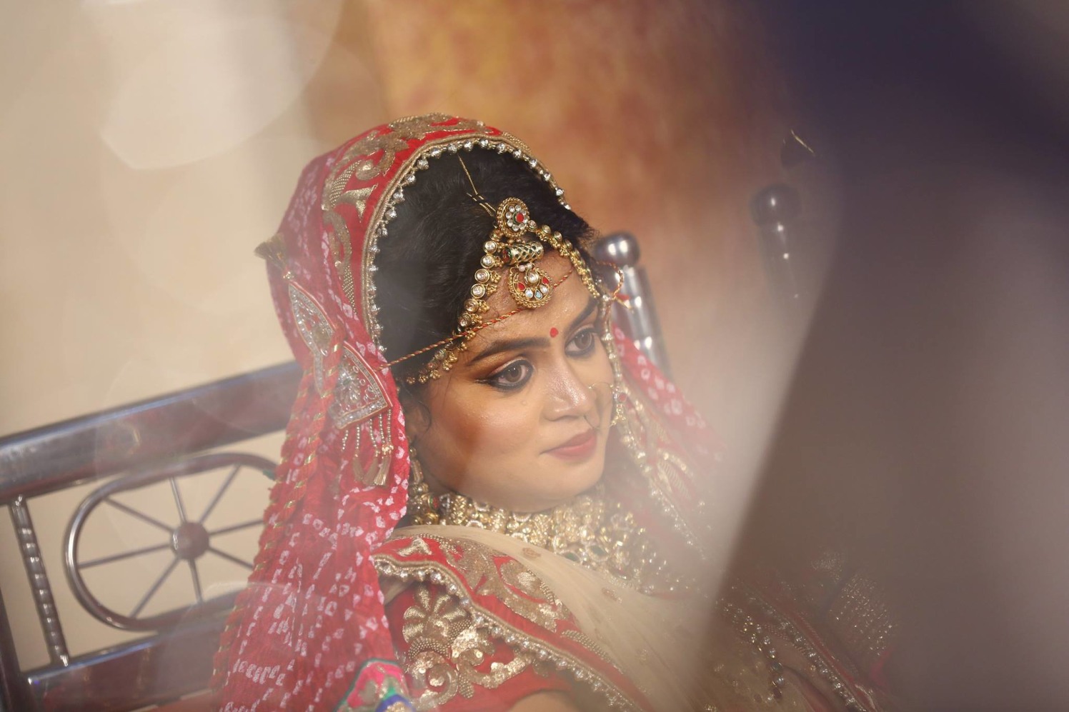 The bride! by sandip kotia Photography Wedding-photography Bridal-jewellery-and-accessories Bridal-makeup | Weddings Photos & Ideas