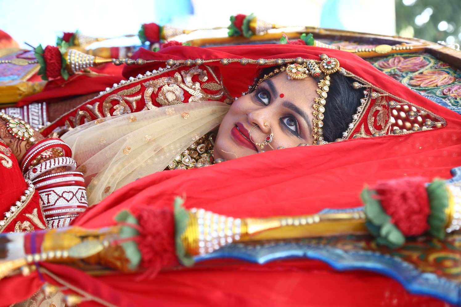 The glimpse of a bride! by sandip kotia Photography Wedding-photography Bridal-makeup Bridal-jewellery-and-accessories | Weddings Photos & Ideas