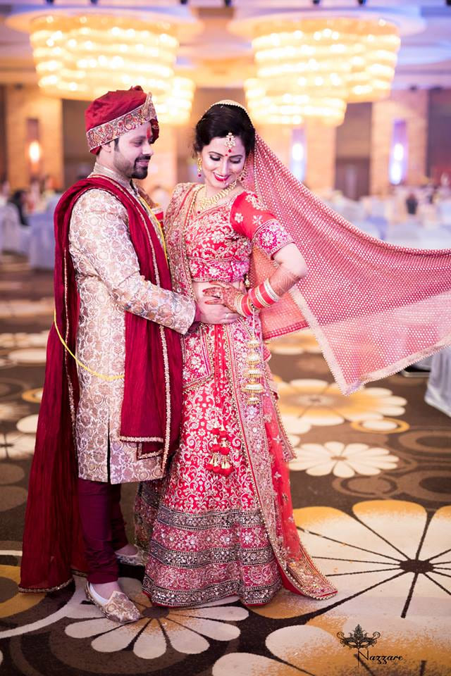 Wedding Day Couple Portrait by Rishabh Asthana Wedding-photography Groom-wear-and-accessories Wedding-dresses | Weddings Photos & Ideas