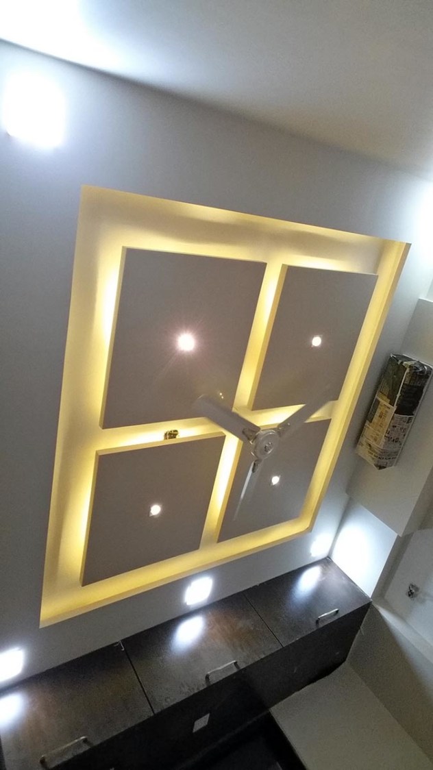 False Ceiling by Alaya D'decor Living-room Modern | Interior Design Photos & Ideas