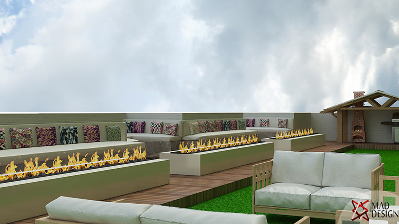 Modern Terrace Decor by Mad Design Open-spaces Modern | Interior Design Photos & Ideas