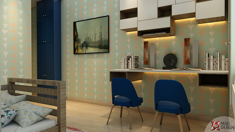 Modern Study Room by Mad Design Indoor-spaces Modern | Interior Design Photos & Ideas