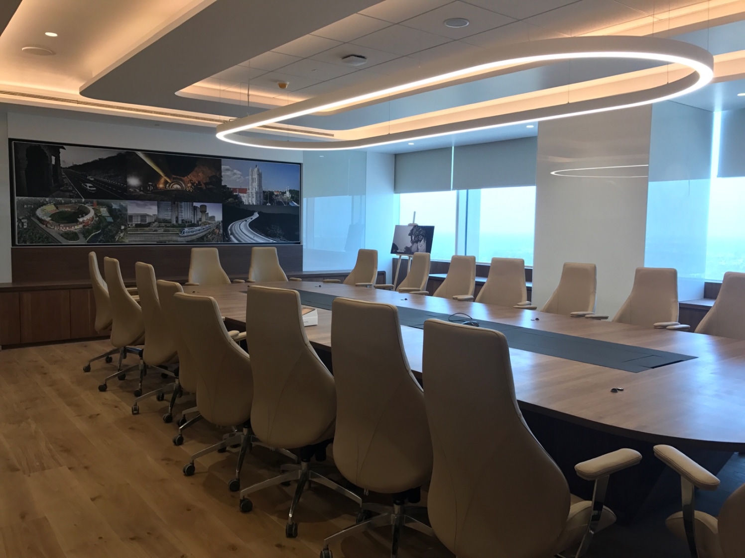 Classic Conference Room With Comfy Chairs by Aanoshka Choksi Contemporary | Interior Design Photos & Ideas