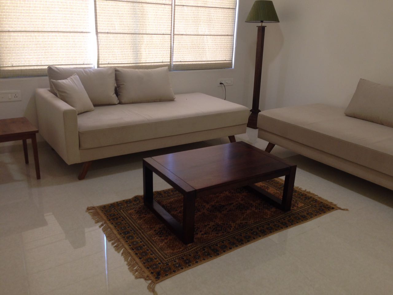 Living Room With Beige Sofa Set by Aanoshka Choksi Living-room Contemporary | Interior Design Photos & Ideas