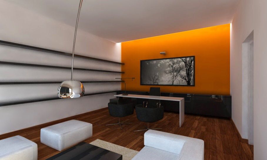 Office Space With Sleek Interiors And Wooden Flooring by Aanoshka Choksi Contemporary | Interior Design Photos & Ideas