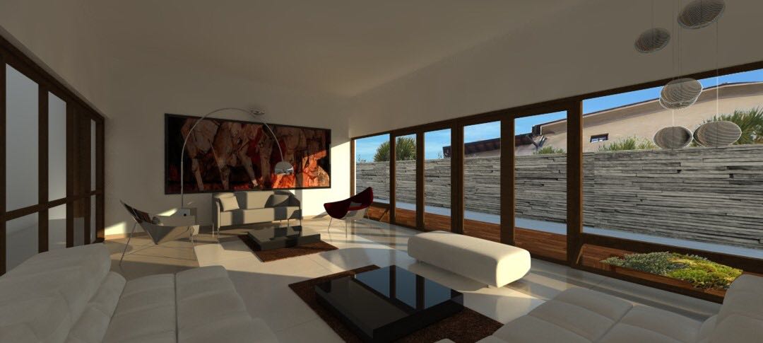 Spacious Living Area With Mid Century Modern Furniture by Aanoshka Choksi Contemporary | Interior Design Photos & Ideas
