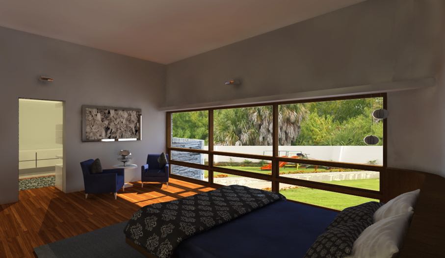 Bedroom With Landscape View Windows by Aanoshka Choksi Bedroom Modern | Interior Design Photos & Ideas