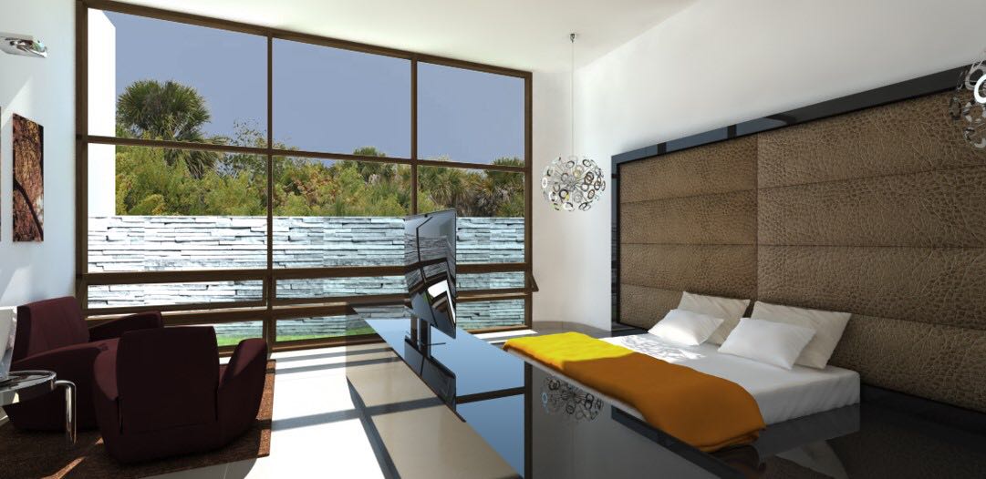 Bedroom With Landscape View Windows by Aanoshka Choksi Modern | Interior Design Photos & Ideas