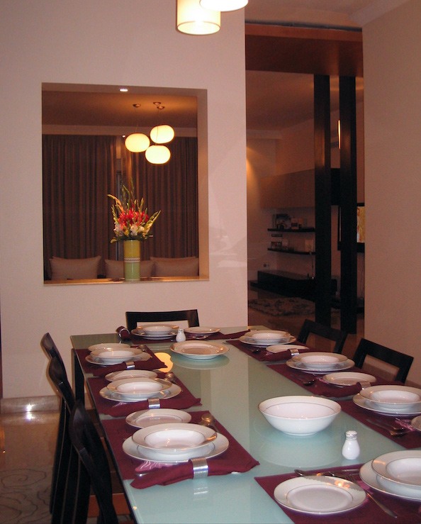 Dining Room With Glass Top Table by INV Home Dining-room Contemporary | Interior Design Photos & Ideas