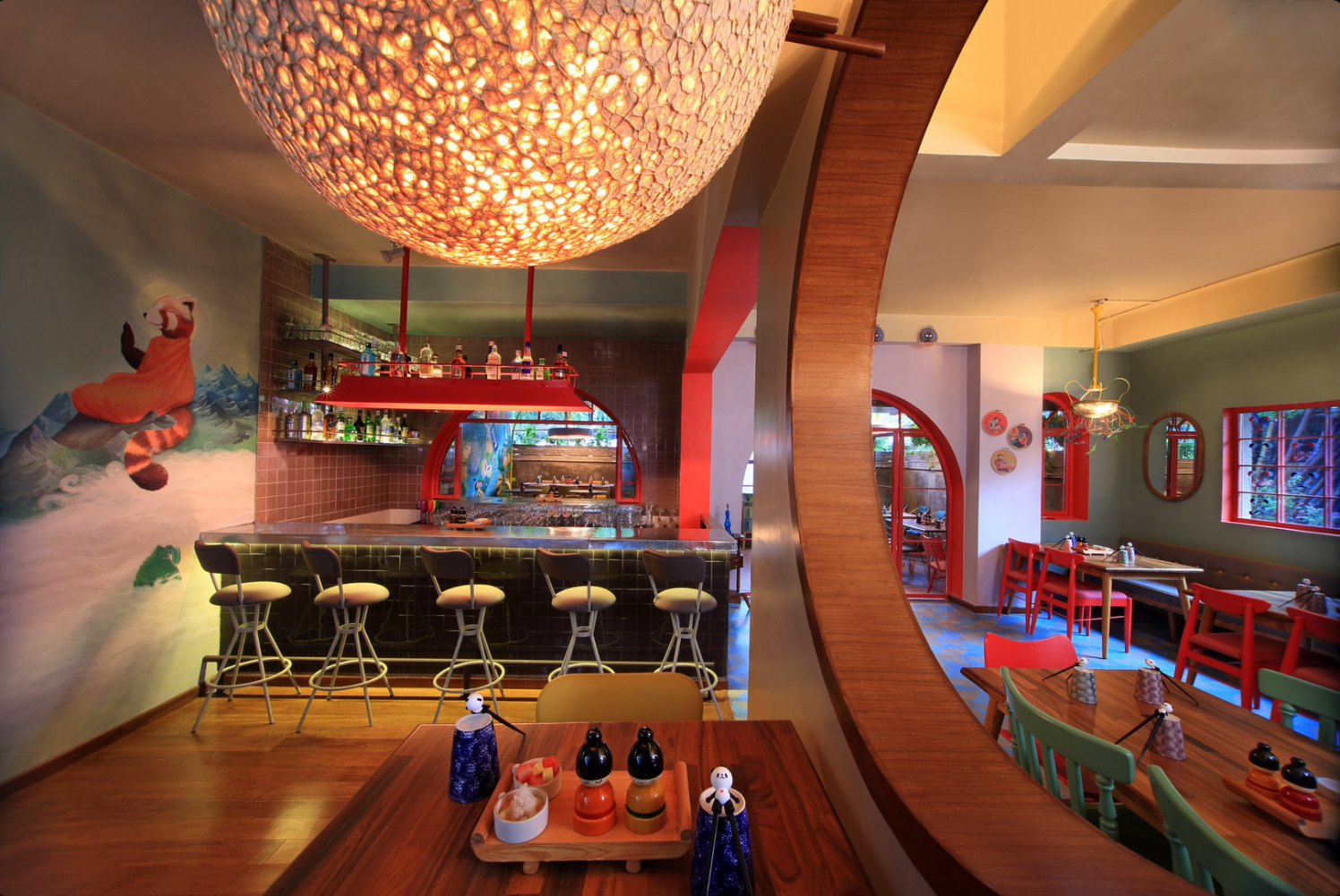 Restaurant With Mid Century Modern Furniture by Jatin Hukkeri Eclectic | Interior Design Photos & Ideas