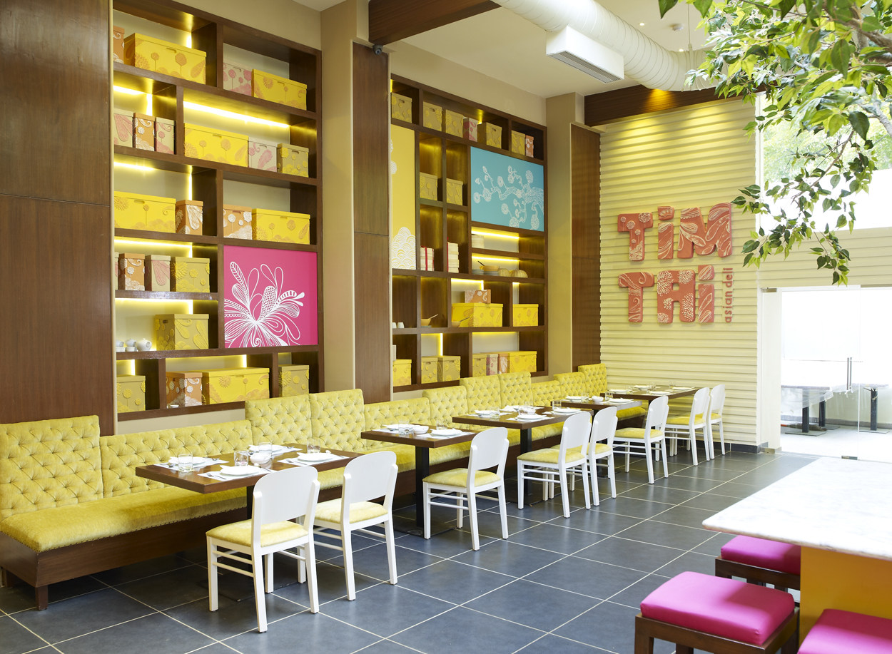 Eclectic Restaurant With Tile Flooring by Jatin Hukkeri Eclectic | Interior Design Photos & Ideas