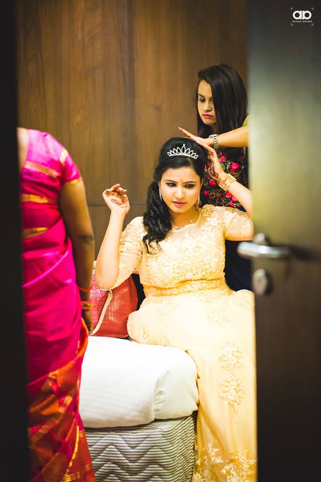 Bride-to-be getting ready. by Akash Anand Photography Wedding-hairstyles | Weddings Photos & Ideas