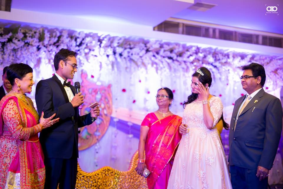 An emotional moment of the bride. by Akash Anand Photography Wedding-photography Bridal-jewellery-and-accessories Groom-wear-and-accessories | Weddings Photos & Ideas