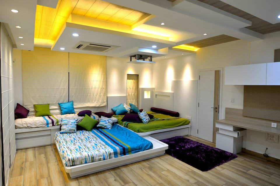 Sharp White Guest Bedroom by Jerry Meshach J Bedroom Modern | Interior Design Photos & Ideas