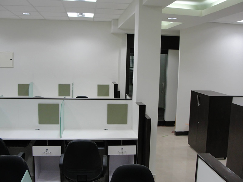Minimalist Office Area by Jerry Meshach J Minimalistic | Interior Design Photos & Ideas