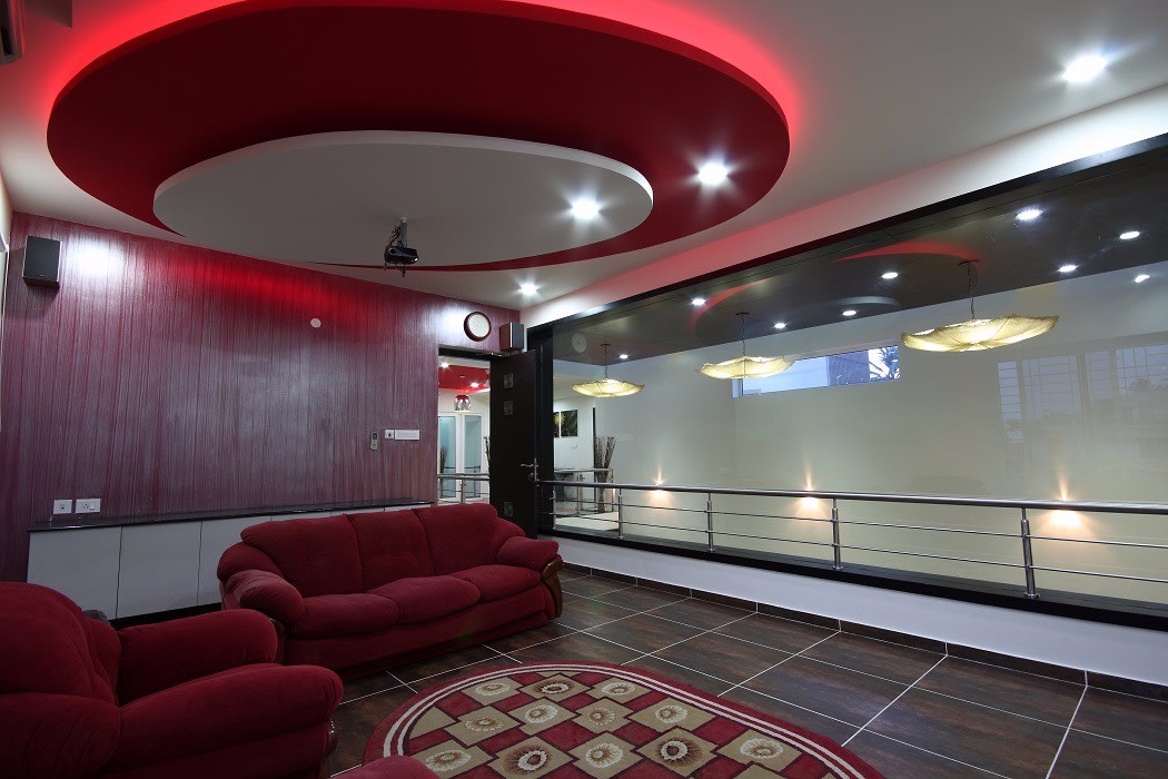 Superior Living Room With Red Sofa by Jerry Meshach J Living-room Modern | Interior Design Photos & Ideas