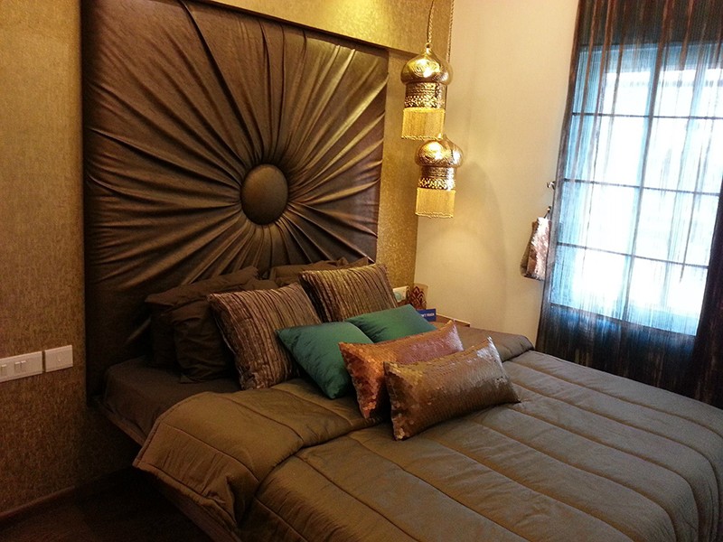 Bold Bronze Bedroom by 12 Square Interiors