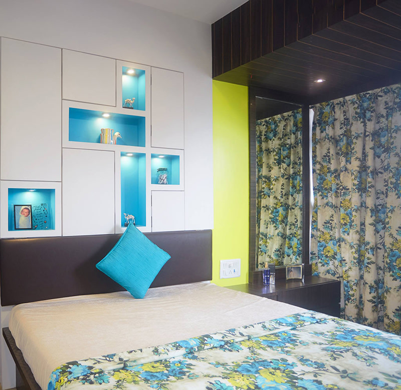 Contemporary Bedroom Space by Namah Design Studio Bedroom | Interior Design Photos & Ideas
