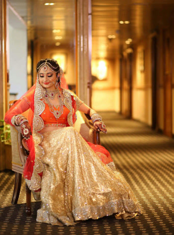 Orange bridal outfit! by Bunker Bowy Photography Wedding-photography | Weddings Photos & Ideas