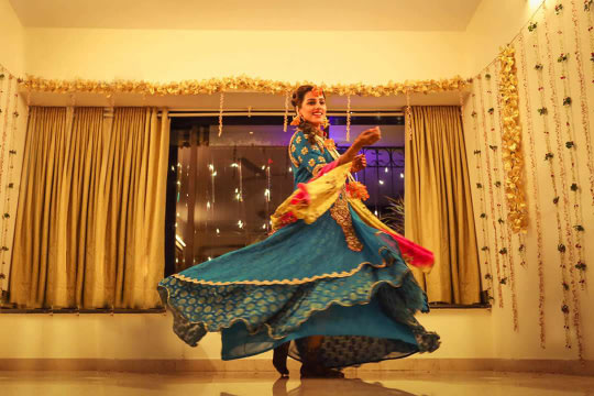 Bride wearing blue lehenga on mehendi day! by Bunker Bowy Photography Wedding-photography | Weddings Photos & Ideas