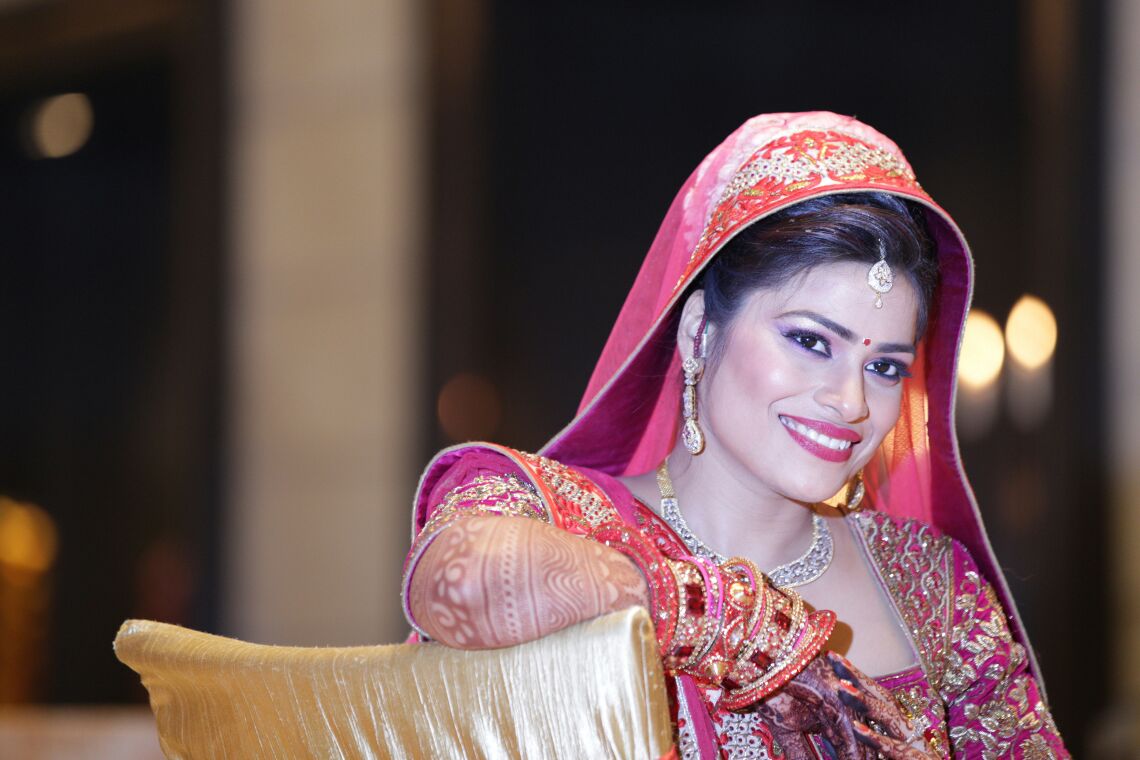 Bride Wearing Diamond Bridal set by Preeti Sharma Wedding-photography Bridal-jewellery-and-accessories Bridal-makeup | Weddings Photos & Ideas