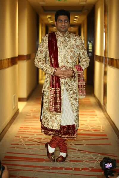 Handsome Groom In Golden Sherwani by Preeti Sharma Wedding-photography Groom-wear-and-accessories | Weddings Photos & Ideas