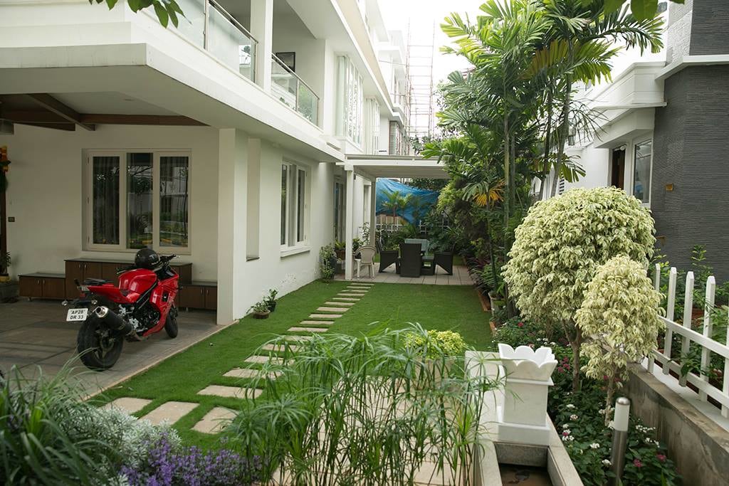 Garden Space With Seating Area by Kv Patel Open-spaces | Interior Design Photos & Ideas