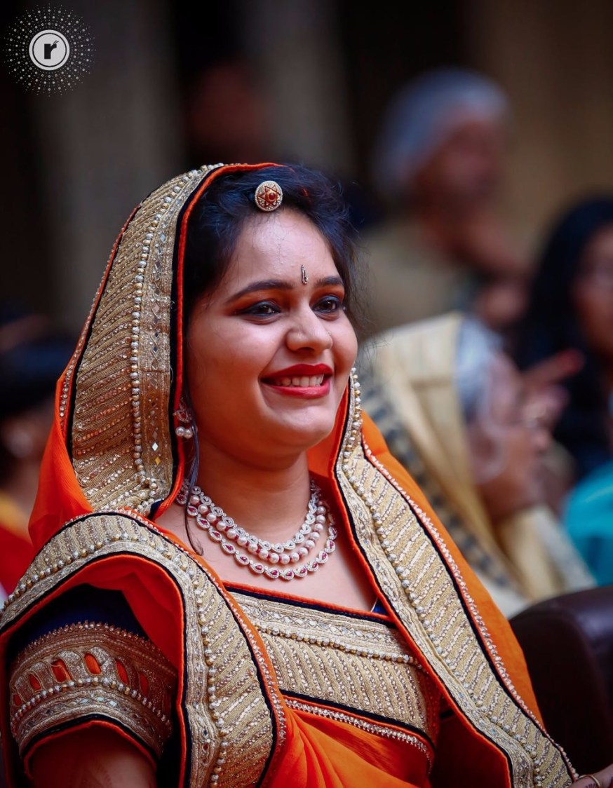 Orange saree of wedding guest! by Mohe Weddings By Running Renders Wedding-photography | Weddings Photos & Ideas
