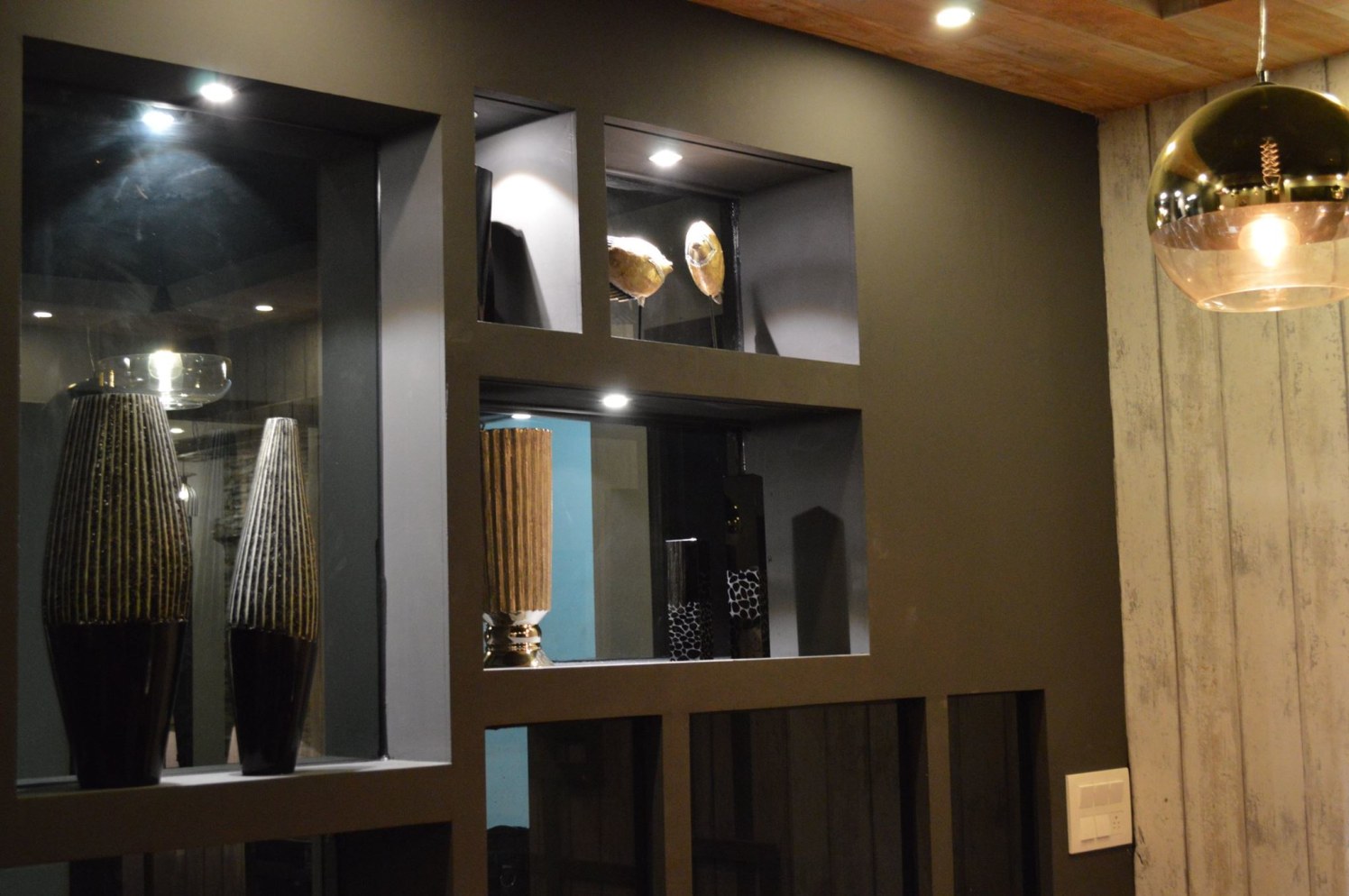 The Vase Showcase by Urban Upgrade Interiors Modern | Interior Design Photos & Ideas