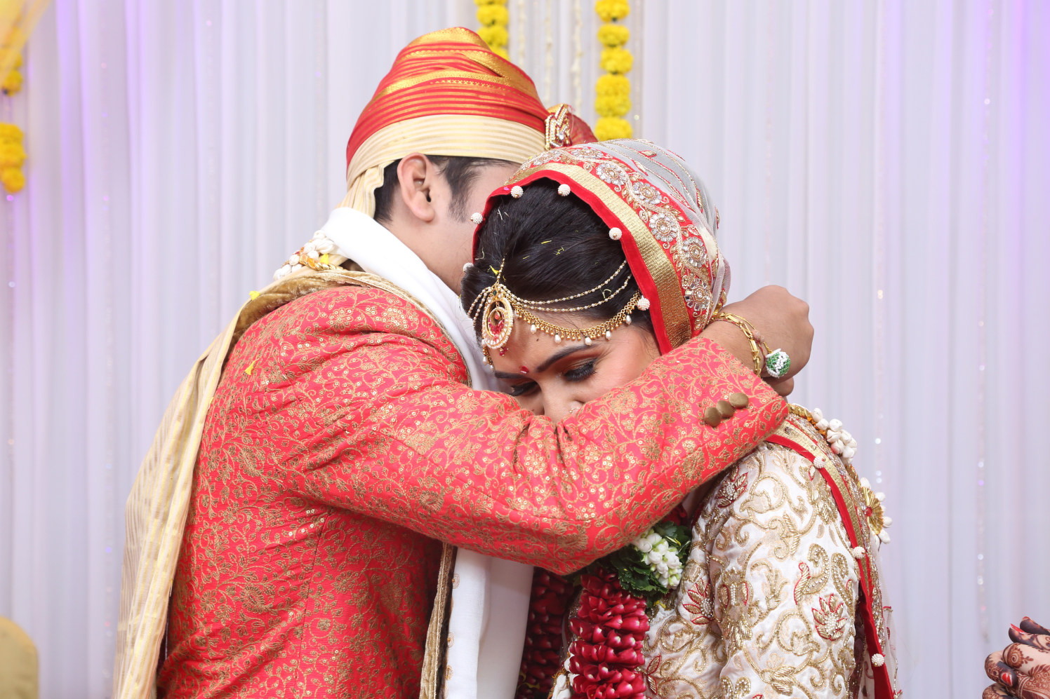 Embracing each other by Shobha Dhillon Wedding-photography | Weddings Photos & Ideas