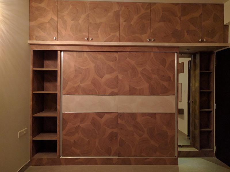 Brown Shaded Wardrobe by Misaki Atelier Bedroom Modern | Interior Design Photos & Ideas