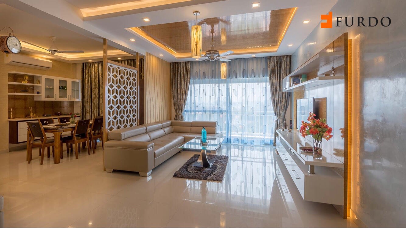 Living Room With L-Shaped Sofa by Furdo.com Living-room Modern | Interior Design Photos & Ideas